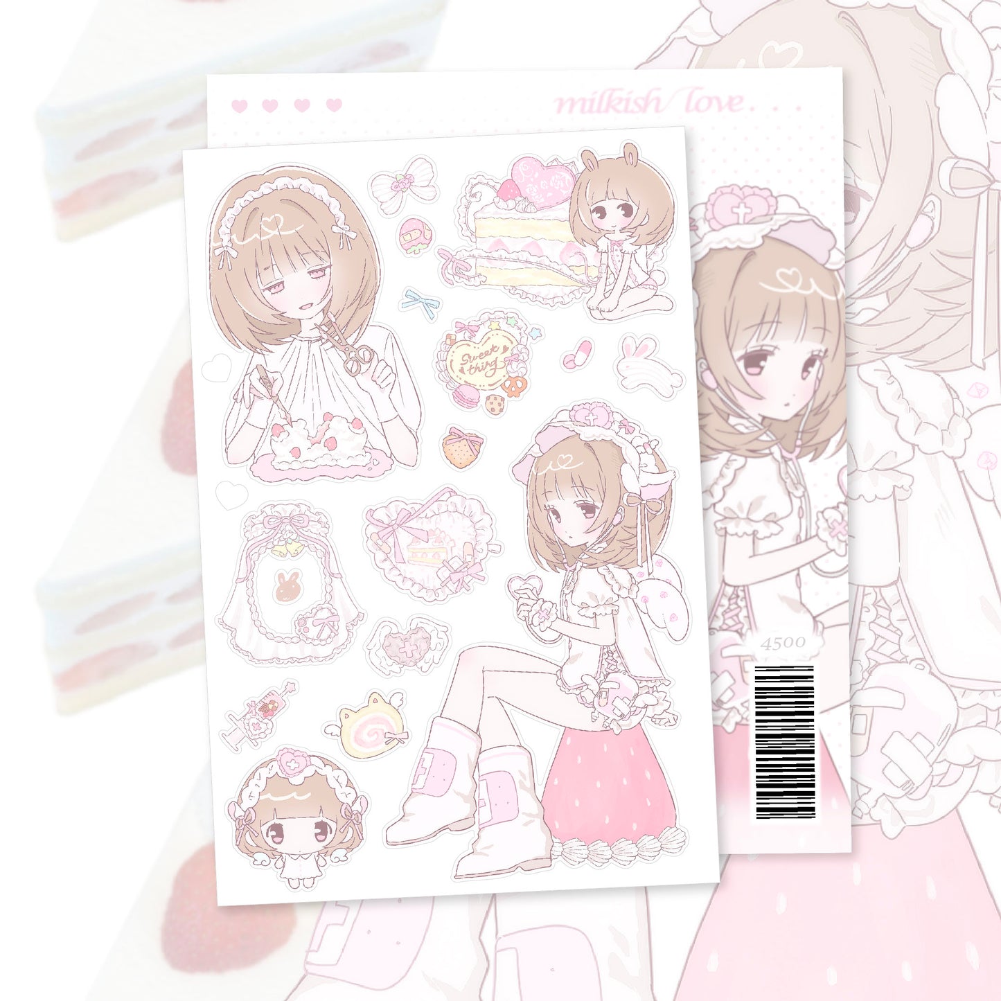 [RC04] NEW Rico Maru 'Milkish Love' Sticker Sheet