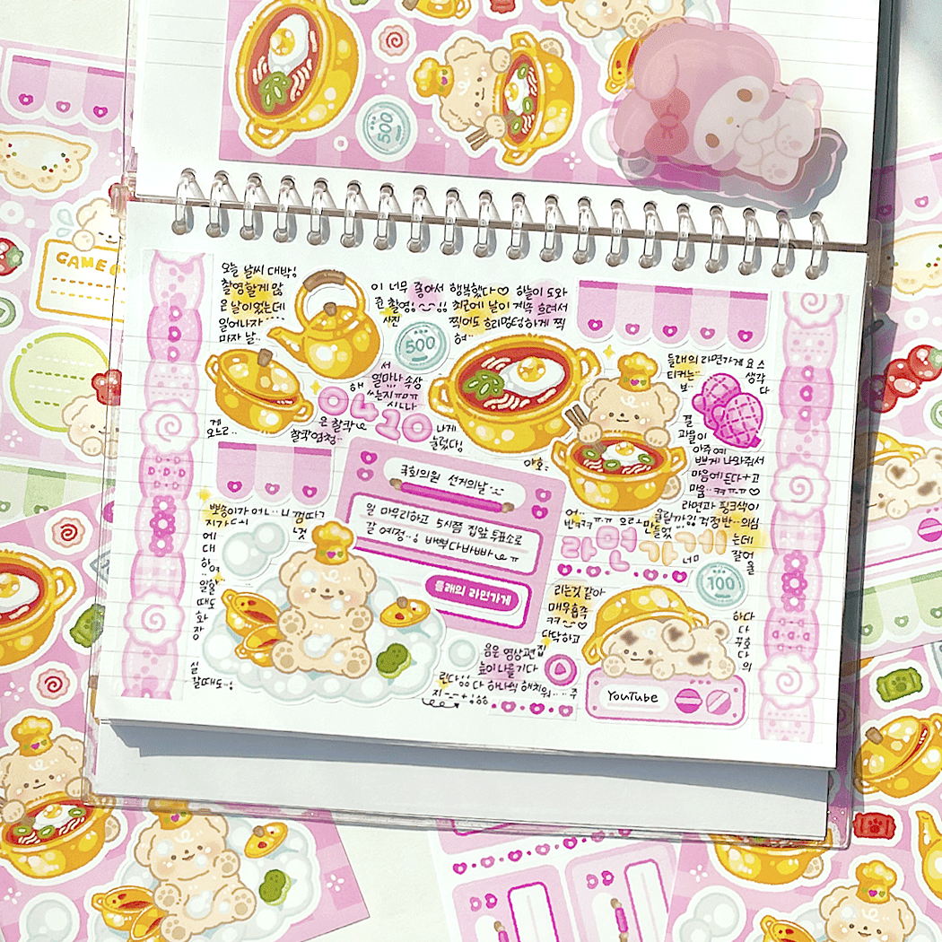 [Mindlelae Store] Challenge! Cooking Tycoon Sticker Pack (Single/Pack) - Mindlelae Store_Single - Memo Stickers (2)_korean_sticker_stationery