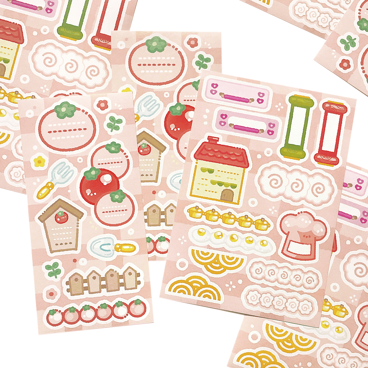 [Mindlelae Store] Challenge! Cooking Tycoon Sticker Pack (Single/Pack) - Mindlelae Store_Single - Memo Stickers (2)_korean_sticker_stationery