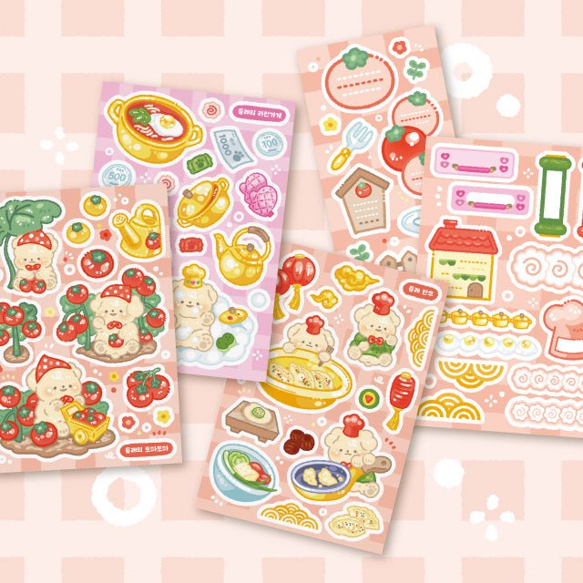 [Mindlelae Store] Challenge! Cooking Tycoon Sticker Pack (Single/Pack) - Mindlelae Store_Pack_korean_sticker_stationery