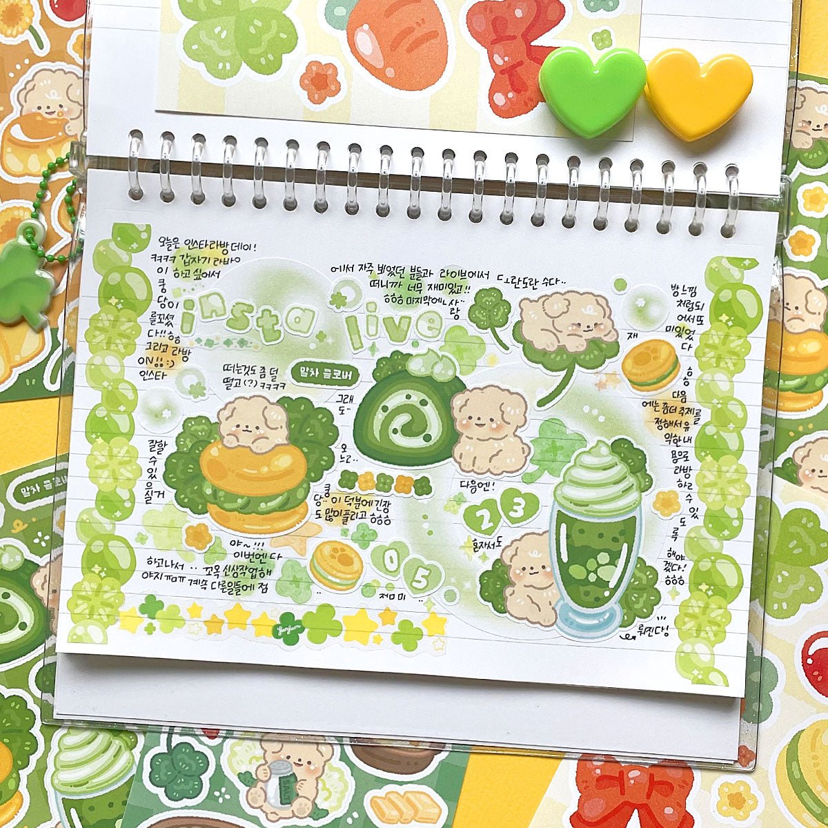 [Mindlelae Store] Feeling Lucky! Renewal Sticker Pack (Single/Pack) - Mindlelae Store_Single - Memo Sticker_korean_sticker_stationery