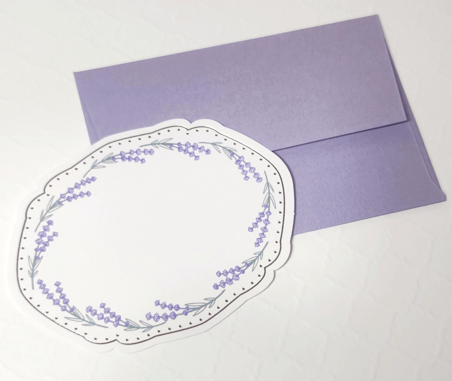 [MK09] Makota Mini Message Card Set - Lavender - El commun__korean_sticker_stationery