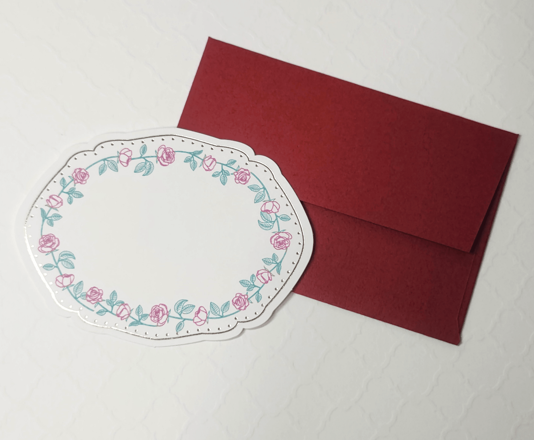 [MK10] Makota Mini Message Card Set - Rose - El commun__korean_sticker_stationery