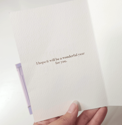 [MK12] Makota Happy Birthday Greeting Card - Tulip - El commun__korean_sticker_stationery