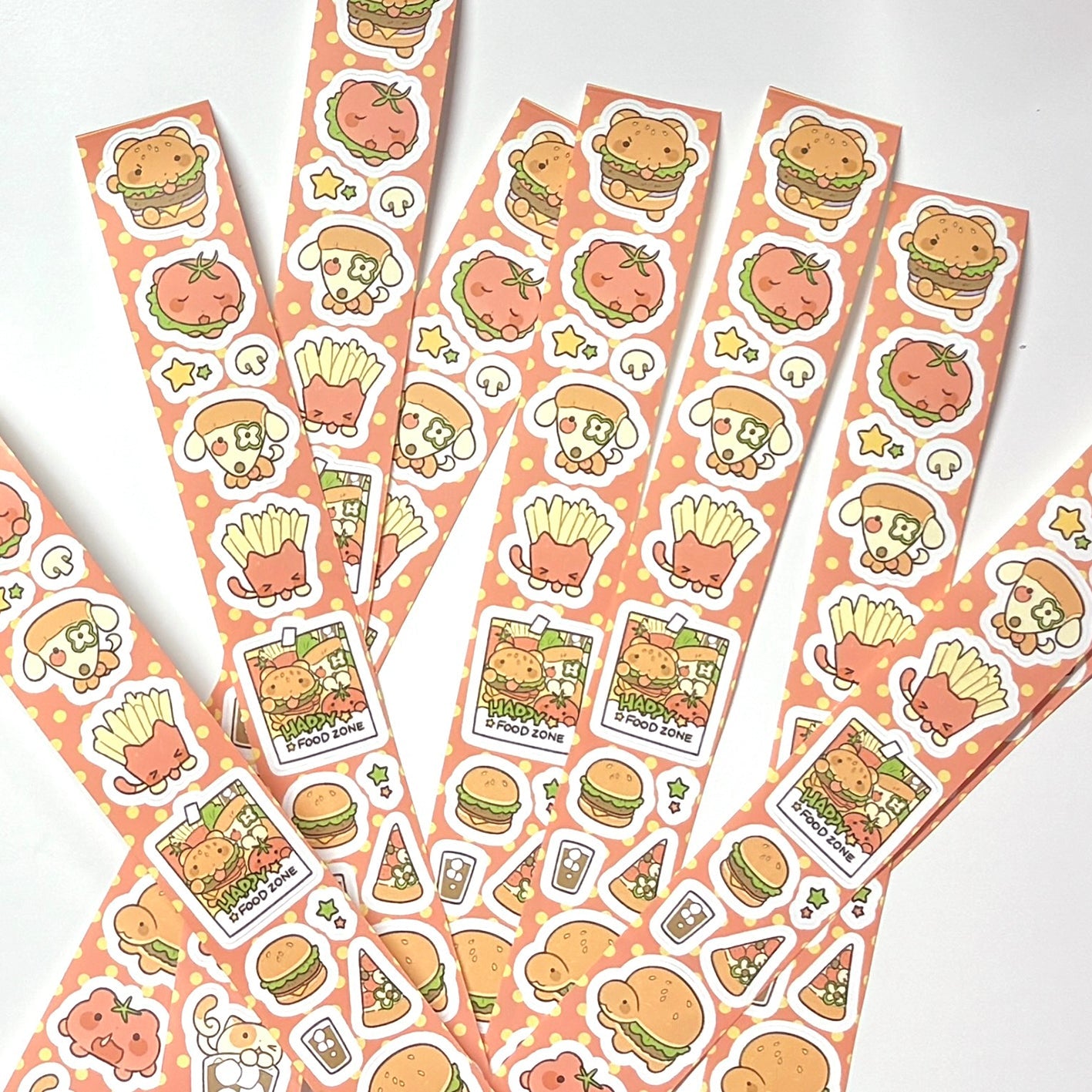 [MM102] NEW Maimoi 'Happy! Food Zone' Kisscut Masking Tape 25mm x 5m - Maimoi__korean_sticker_stationery