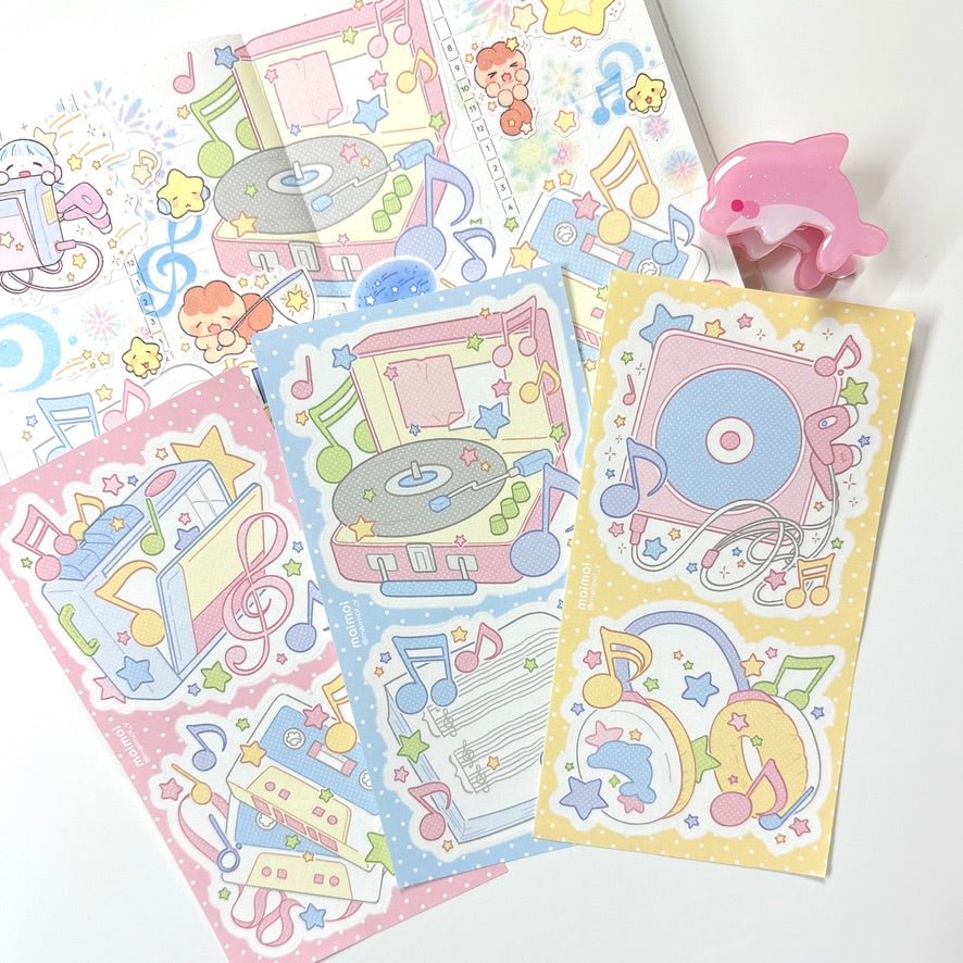 [MM107] NEW Maimoi 'Today's Sound' Memo Sticker Set - Maimoi__korean_sticker_stationery