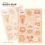 [MM109] NEW Maimoi 'Bread Animals' Sticker Sheet - Maimoi__korean_sticker_stationery