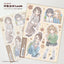 [MM112] NEW Maimoi 'Fall Boy/Girl' Sticker Sheet (options) - Maimoi_MM112S2 - Girl_korean_sticker_stationery