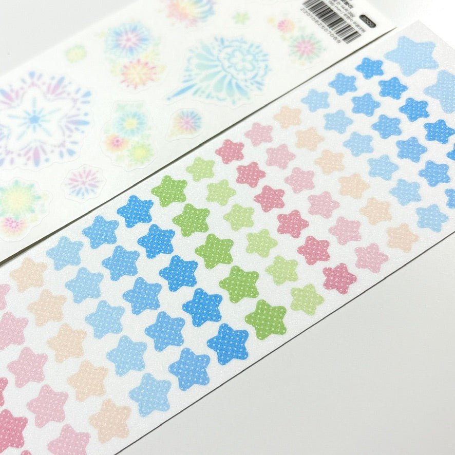 [MM113] NEW Maimoi 'Dotted Summer Star' Sticker Sheet - Maimoi__korean_sticker_stationery