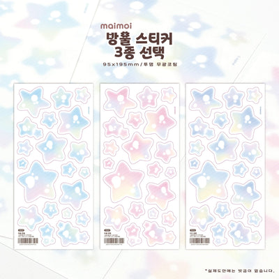 [MM119] NEW Maimoi 'Bubbles' Sticker Sheet (options) - Maimoi_MM119S1 - Light Blue_korean_sticker_stationery