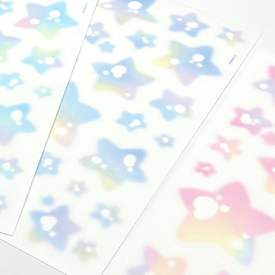 [MM119] NEW Maimoi 'Bubbles' Sticker Sheet (options) - Maimoi_MM119S1 - Light Blue_korean_sticker_stationery