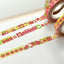 [MM125] NEW Maimoi 'Waggle Waggle' Sugar Glitter Masking Tape (options) - Maimoi_MM125S1 - Apple_korean_sticker_stationery