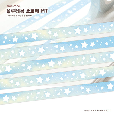 [MM126] NEW Maimoi 'Blue Lemon Sorbet' Masking Tape - Maimoi__korean_sticker_stationery