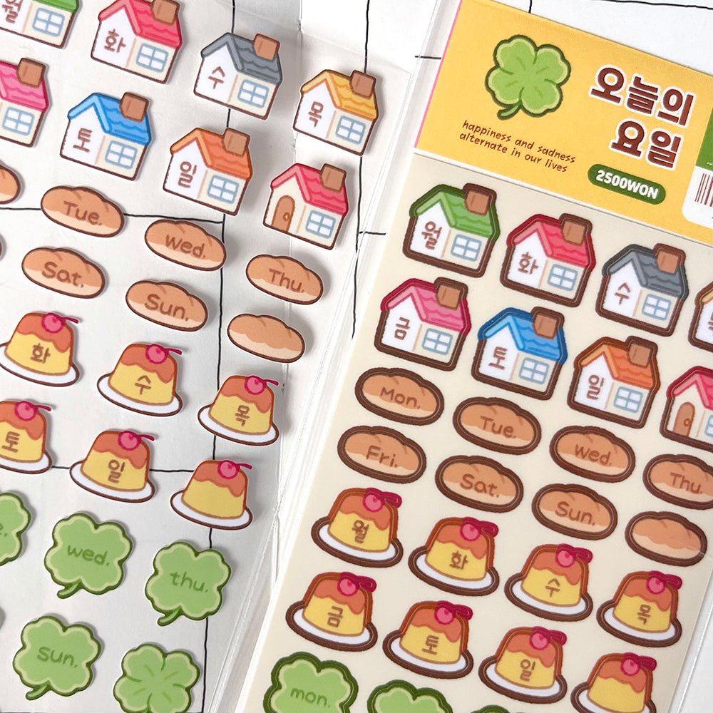 [MM46] Maimoi 'Today Is' Sticker Sheet - Maimoi__korean_sticker_stationery
