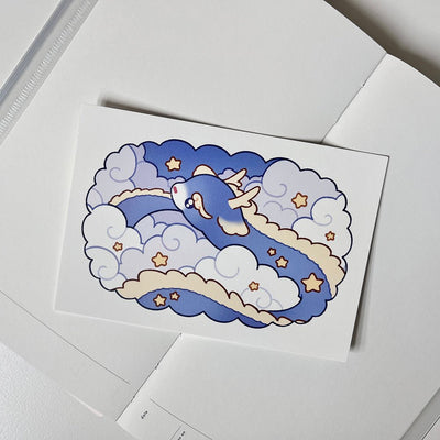 [MM54] Maimoi Blue Dragon Postcard - Maimoi__korean_sticker_stationery