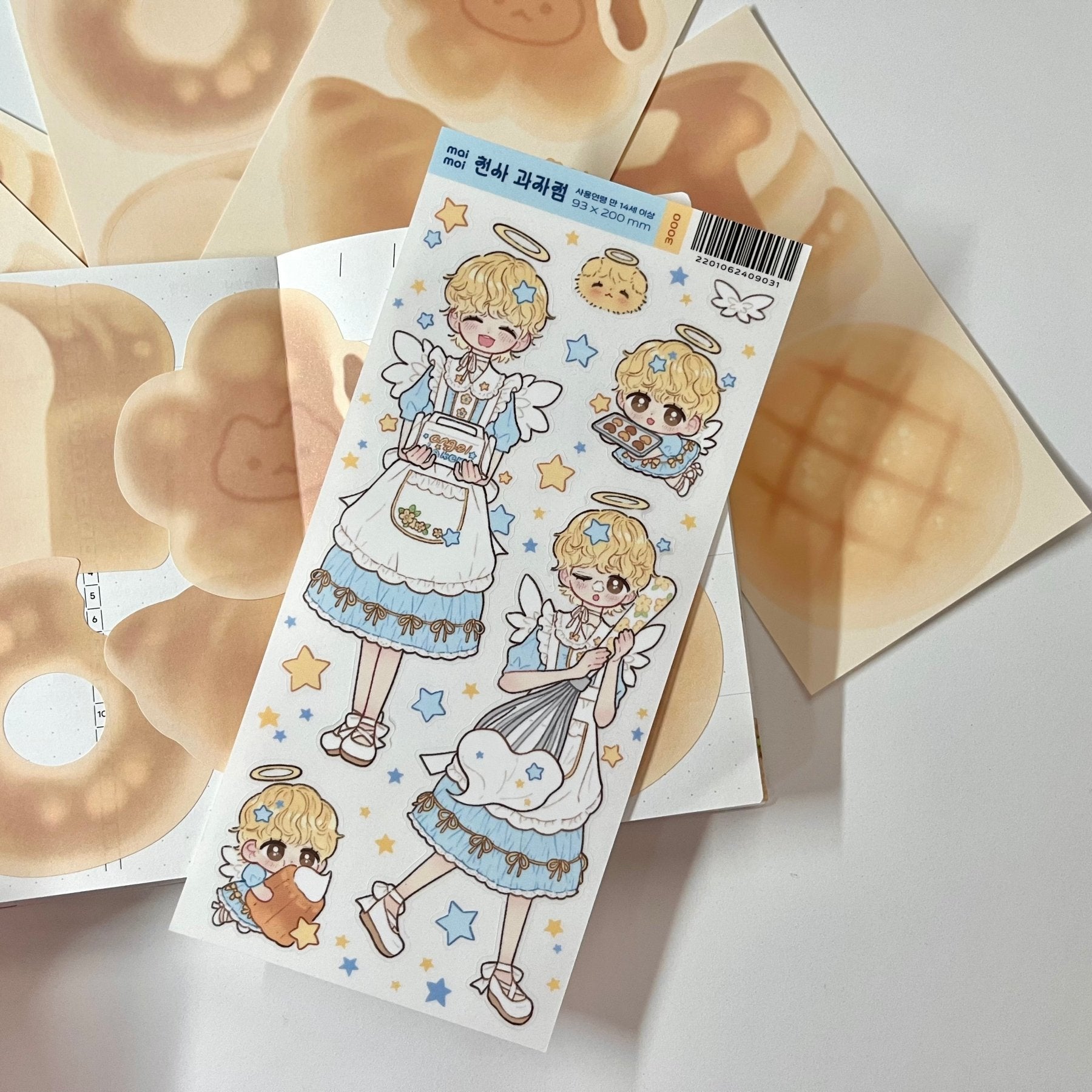[MM62] Maimoi 'Angel Bakery' Sticker Sheet - Maimoi__korean_sticker_stationery