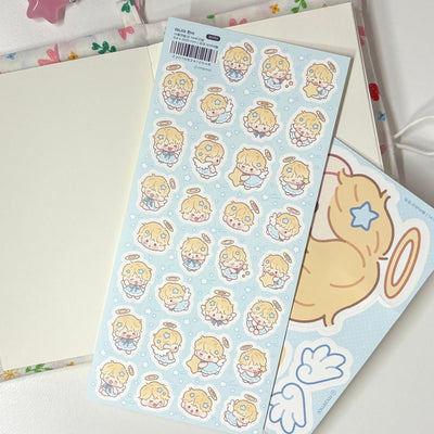 [MM70] Maimoi 'Mini - Me Angel' Removable Sticker Sheet - Maimoi__korean_sticker_stationery
