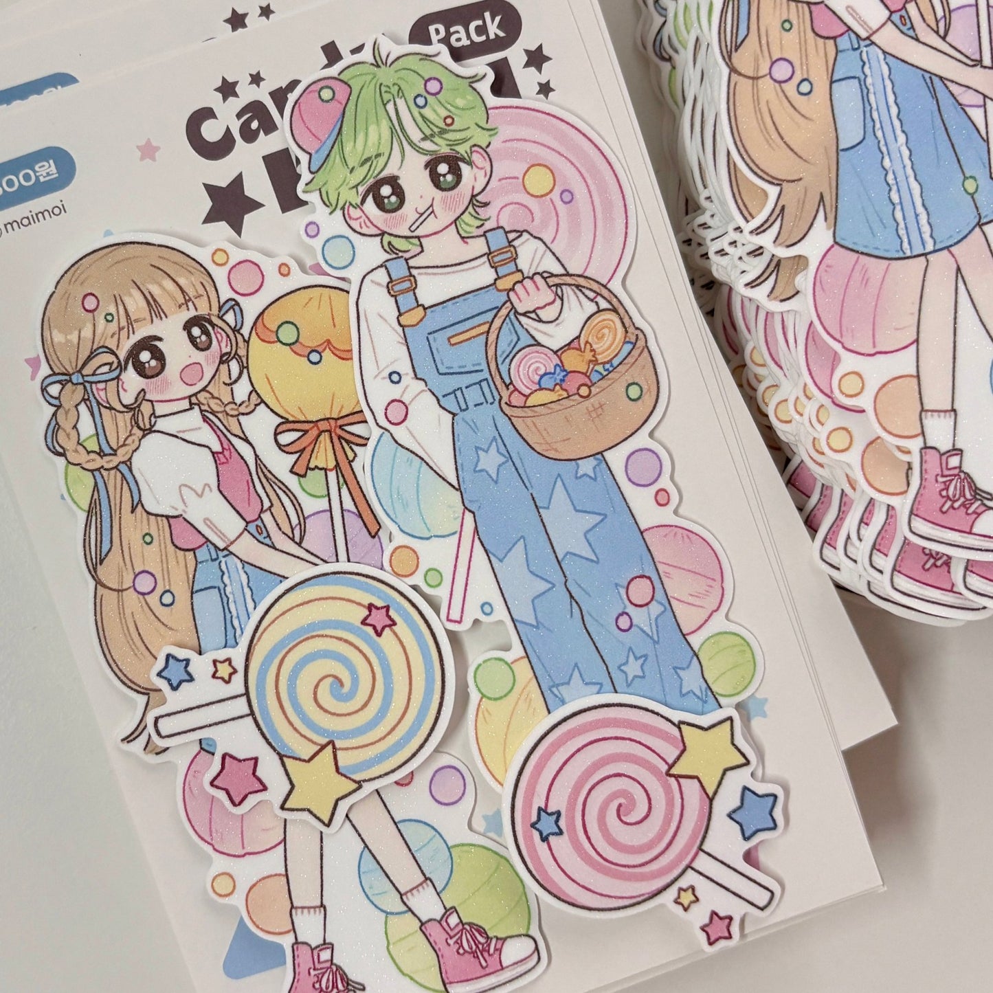 [MM79] Maimoi 'Candy Pop!' Removable Flake Sticker - Maimoi__korean_sticker_stationery