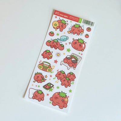 [MM84] Maimoi 'I'm Not an Ugly Tomato' Sticker Sheet - Maimoi__korean_sticker_stationery