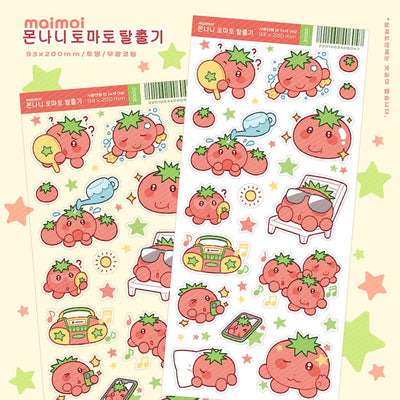 [MM84] Maimoi 'I'm Not an Ugly Tomato' Sticker Sheet - Maimoi__korean_sticker_stationery