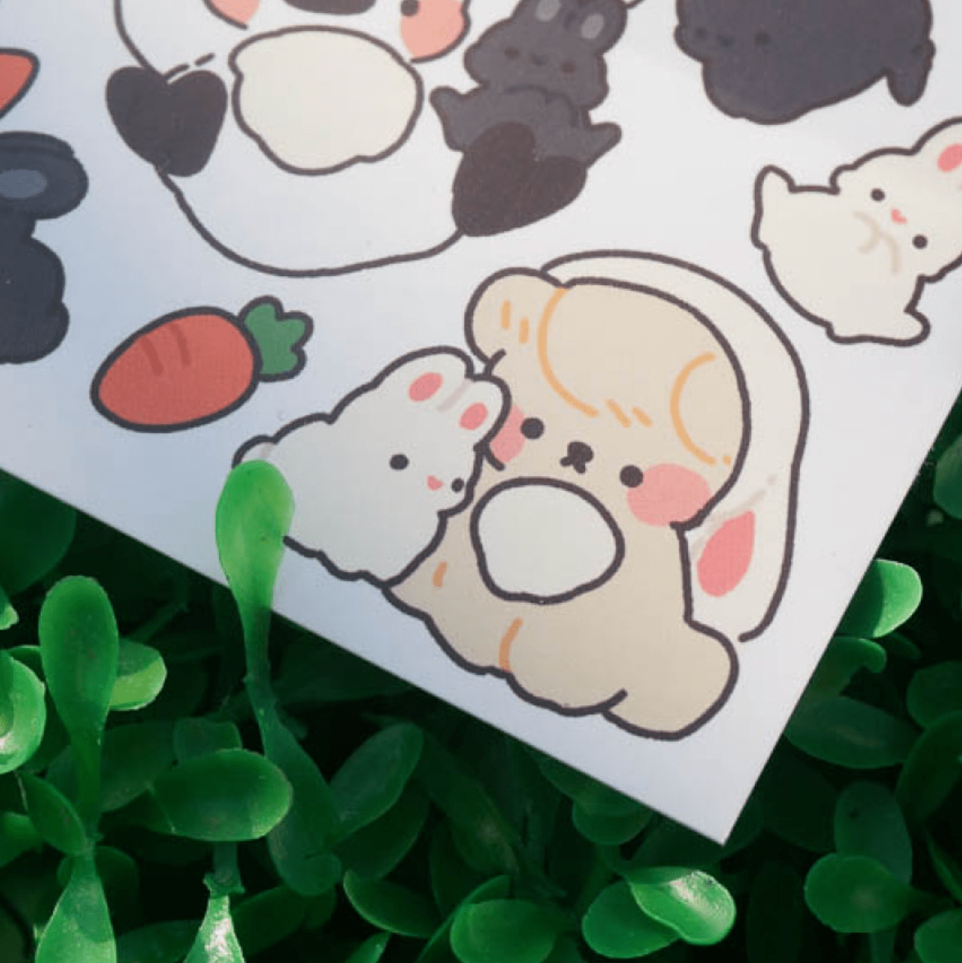 [MO26] Mong Mong Space Bunny Pinu Self - cut Sticker Pack - Mong Mong Space__korean_sticker_stationery