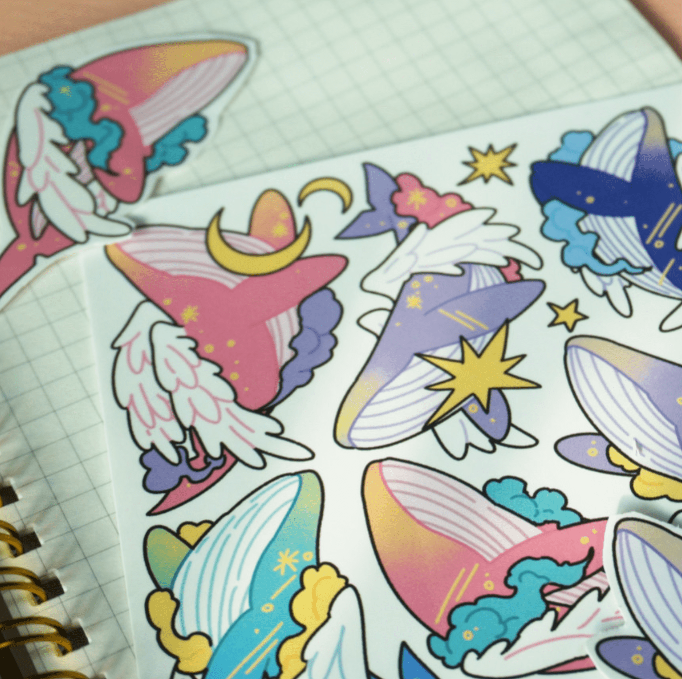 [MO30] Mong Mong Space Guardians of the Bright Light Self - cut Sticker Pack - Mong Mong Space__korean_sticker_stationery