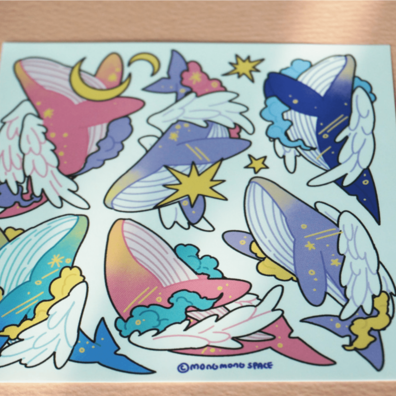 [MO30] Mong Mong Space Guardians of the Bright Light Self - cut Sticker Pack - Mong Mong Space__korean_sticker_stationery