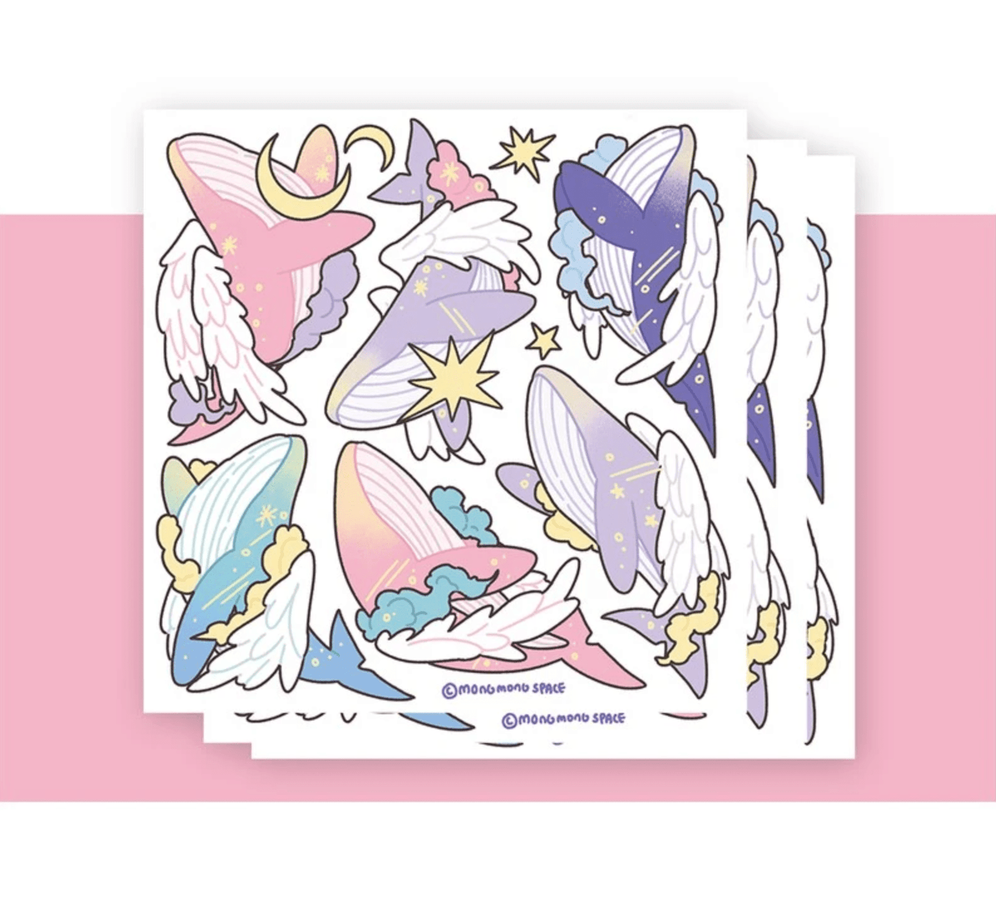 [MO30] Mong Mong Space Guardians of the Bright Light Self - cut Sticker Pack - Mong Mong Space__korean_sticker_stationery