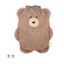 [Moco Mocha] Big Size Plush Pouch (options) - Moco Mocha_Dark Brown Bear_korean_sticker_stationery