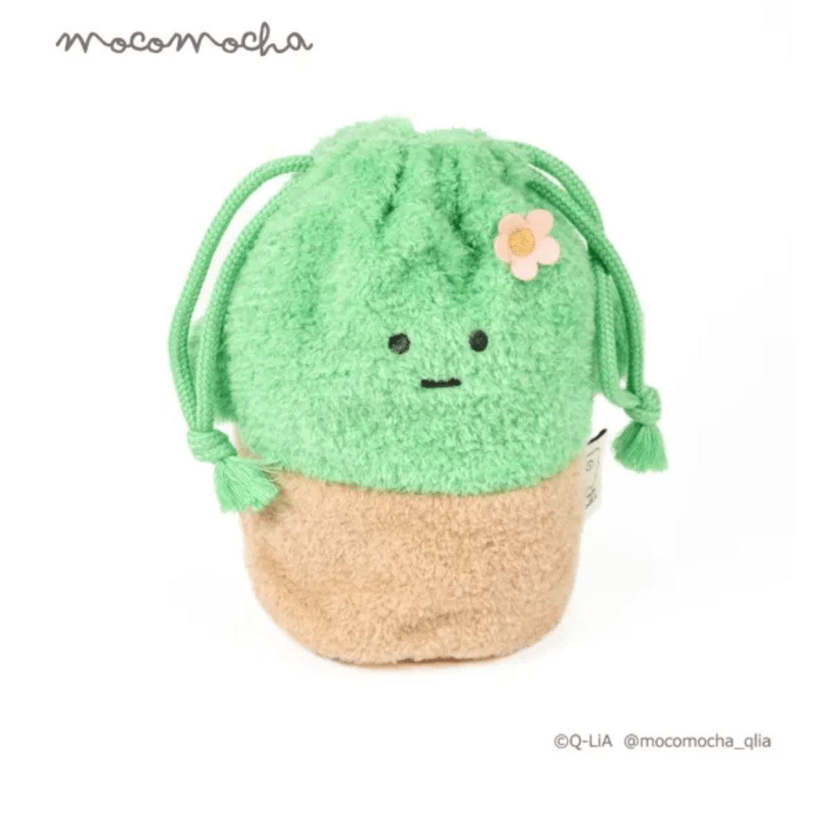 [Moco Mocha] Big Size Plush Pouch (options) - Moco Mocha_Cactus_korean_sticker_stationery