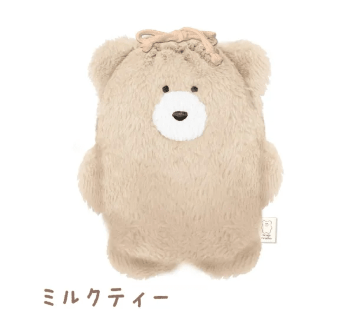 [Moco Mocha] Big Size Plush Pouch (options) - Moco Mocha_Light Brown Bear_korean_sticker_stationery