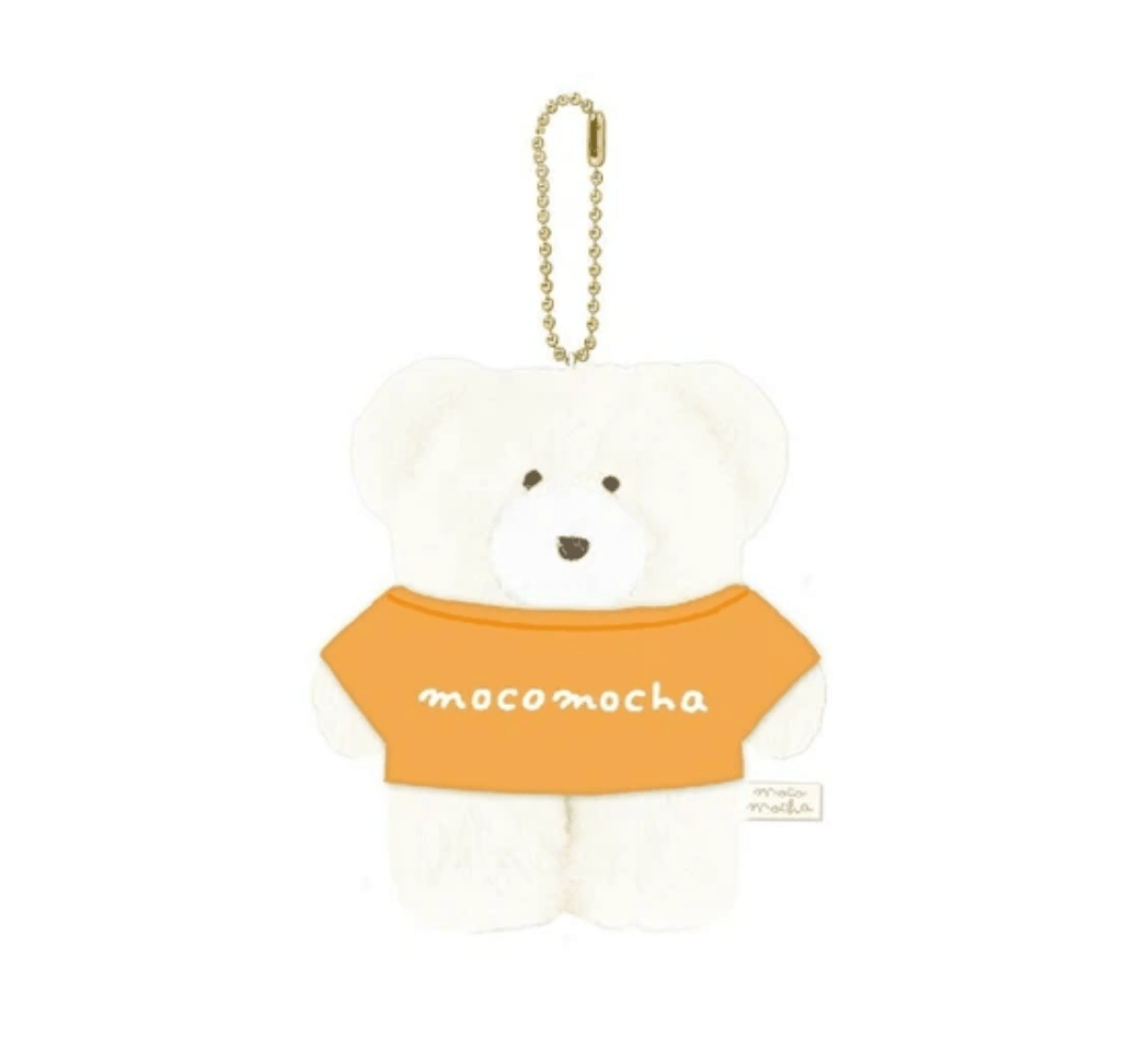 [Moco Mocha] T-Shirt Bears Mascots (options) - Moco Mocha_Orange Shirt_korean_sticker_stationery