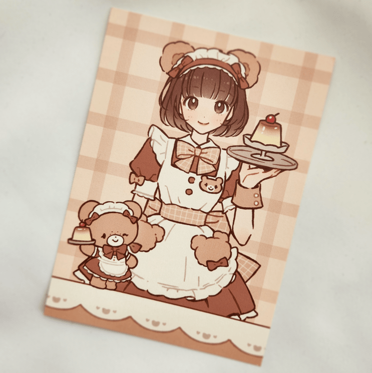 [MX27] Maxxie Club Pudding Cafe Postcard - Maxxie Club__korean_sticker_stationery