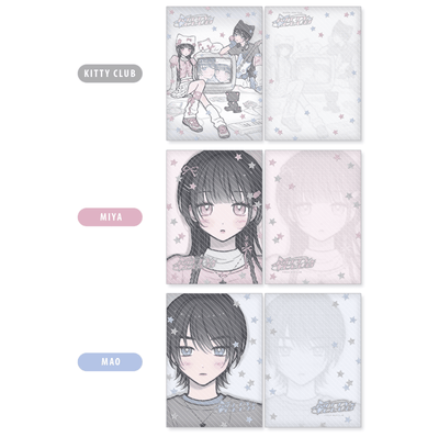 [MX38] Maxxie Club Kitty Club Postcard (options) - Maxxie Club_MX38S1 - Kitty Club_korean_sticker_stationery