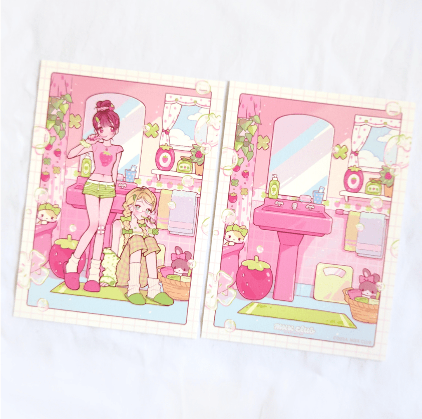 [MX42] Maxxie Club Brush Brush Time Postcard - Maxxie Club__korean_sticker_stationery
