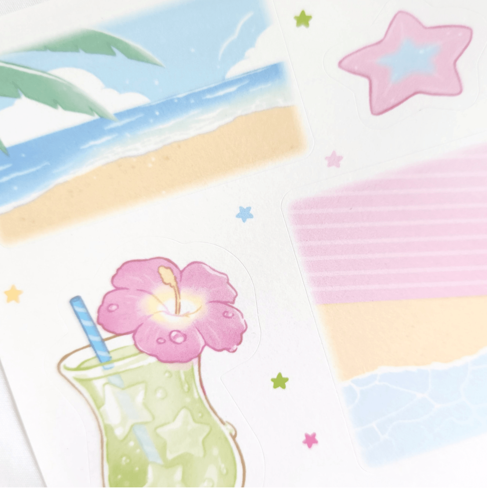 [MX51] Maxxie Club Summer Memories Memo Sticker Sheet - Maxxie Club__korean_sticker_stationery