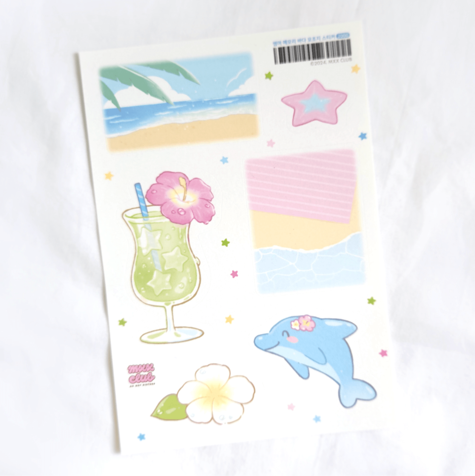 [MX51] Maxxie Club Summer Memories Memo Sticker Sheet - Maxxie Club__korean_sticker_stationery
