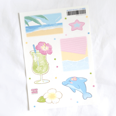 [MX51] Maxxie Club Summer Memories Memo Sticker Sheet - Maxxie Club__korean_sticker_stationery