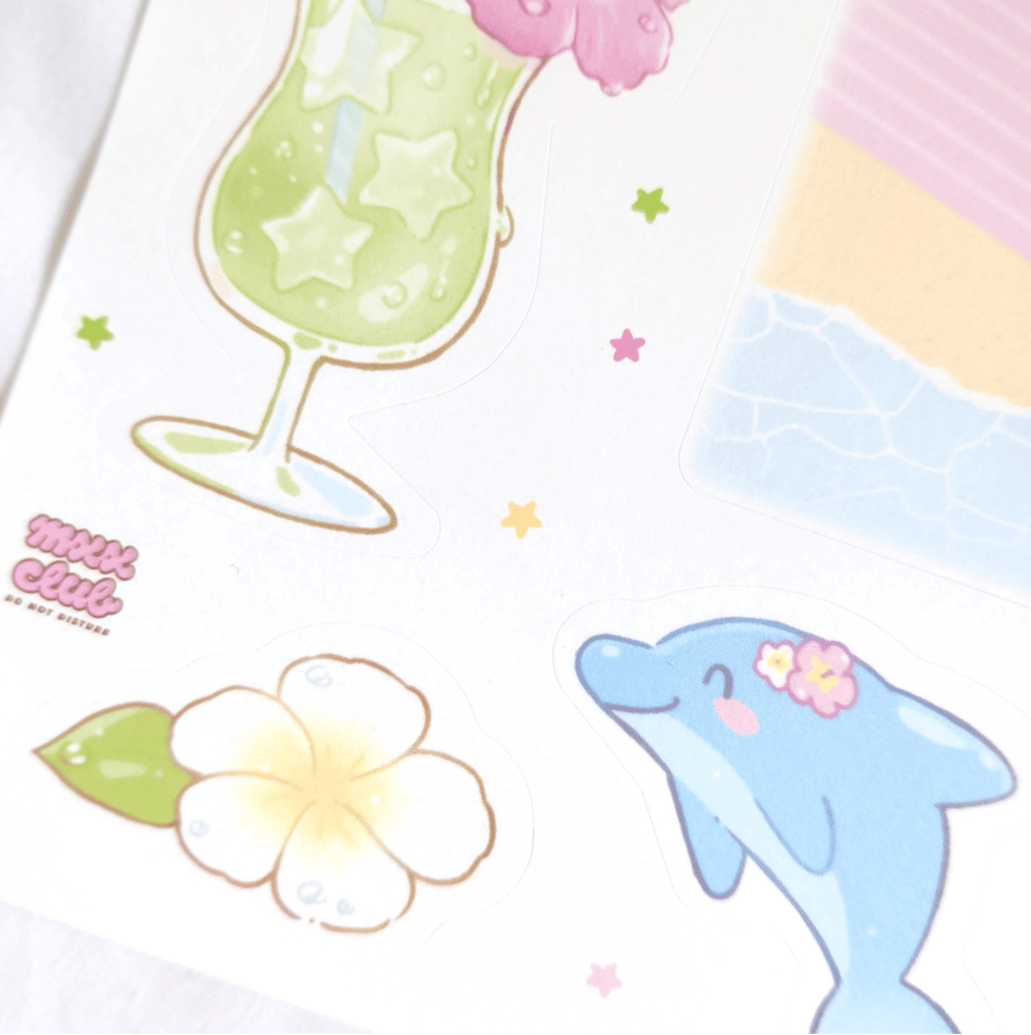 [MX51] Maxxie Club Summer Memories Memo Sticker Sheet - Maxxie Club__korean_sticker_stationery