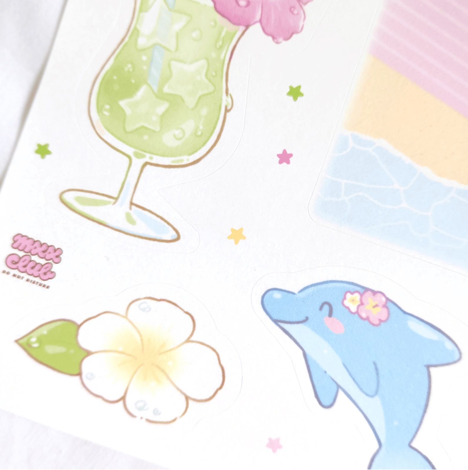 [MX51] Maxxie Club Summer Memories Memo Sticker Sheet - Maxxie Club__korean_sticker_stationery