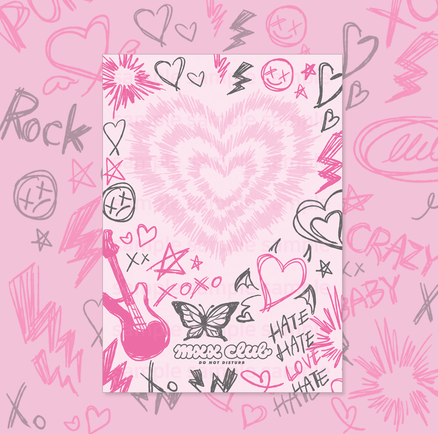 [MX58] Maxxie Club Punk Devil Postcard - Maxxie Club__korean_sticker_stationery