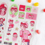 [MX72] Maxxie Club Cherry Jelly Factory Sticker Sheets (options) - Maxxie Club_MX72S1 - Cherry (Pigtail)_korean_sticker_stationery