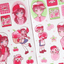 [MX72] Maxxie Club Cherry Jelly Factory Sticker Sheets (options) - Maxxie Club_MX72S1 - Cherry (Pigtail)_korean_sticker_stationery