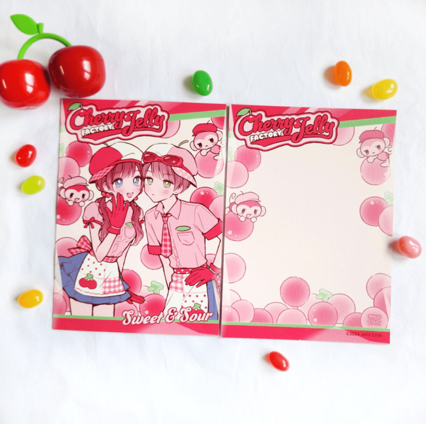 [MX73] Maxxie Club Cherry Jelly Factory Postcards - Maxxie Club__korean_sticker_stationery