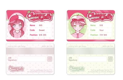 [MX75] Maxxie Club Cherry Jelly Factory ID Card Photocard Set - Maxxie Club__korean_sticker_stationery