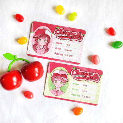 [MX75] Maxxie Club Cherry Jelly Factory ID Card Photocard Set - Maxxie Club__korean_sticker_stationery