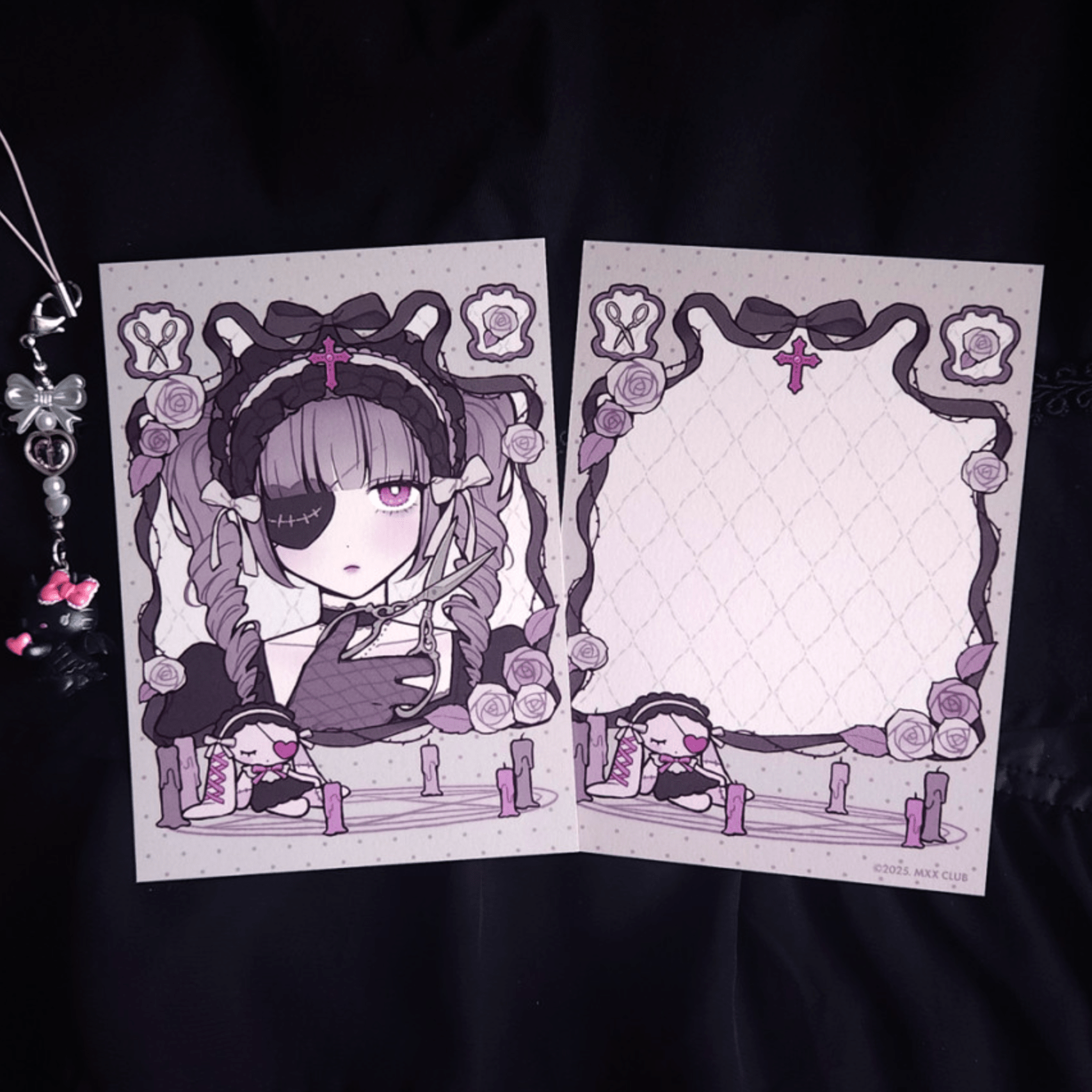 [MX89] Maxxie Club 'Spooky Gothic' Postcard - Maxxie Club__korean_sticker_stationery