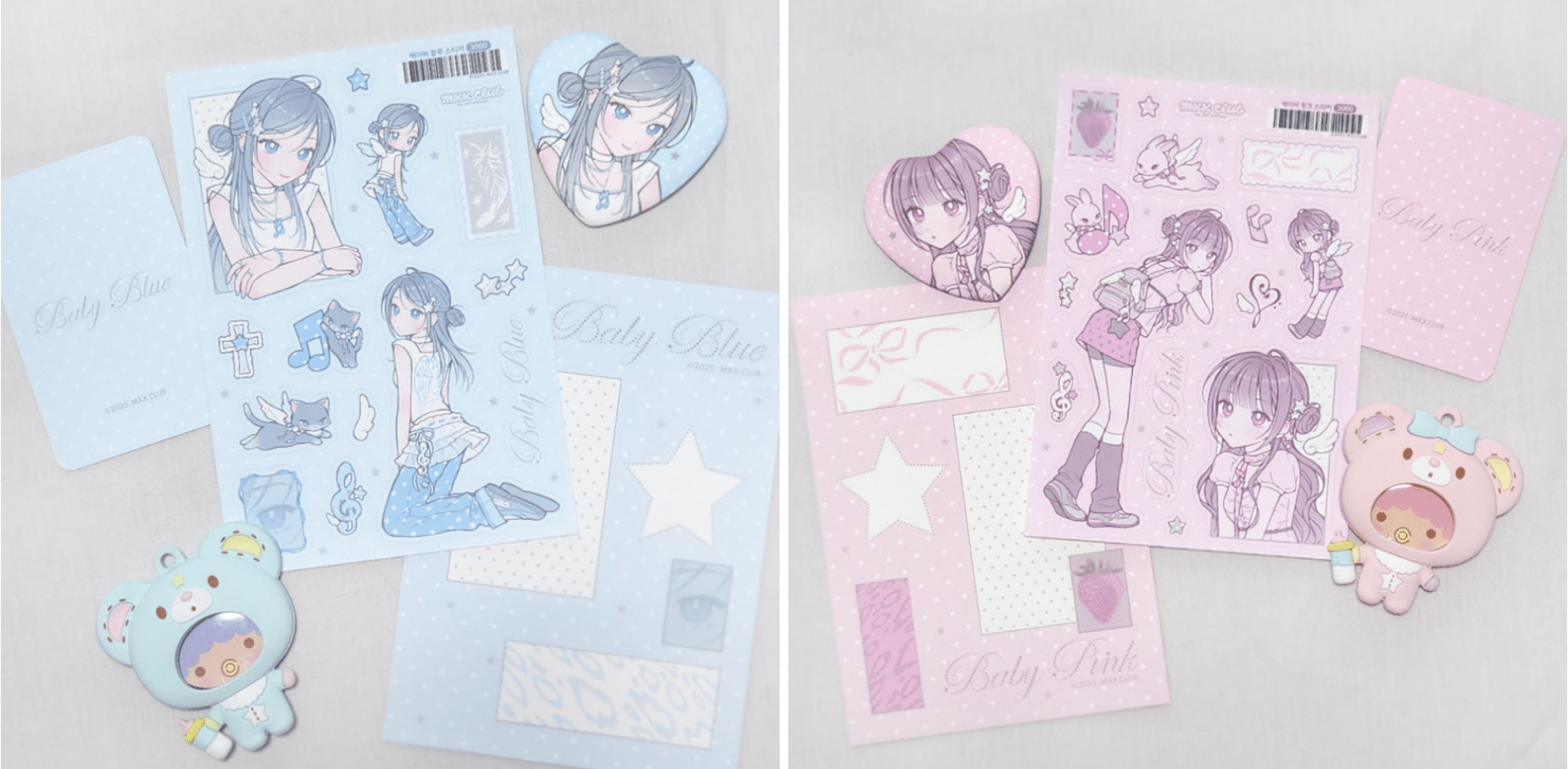 [MX92] Maxxie Club 'Baby Colors' Postcard (options) - Maxxie Club_MX92S2 - Baby Pink_korean_sticker_stationery