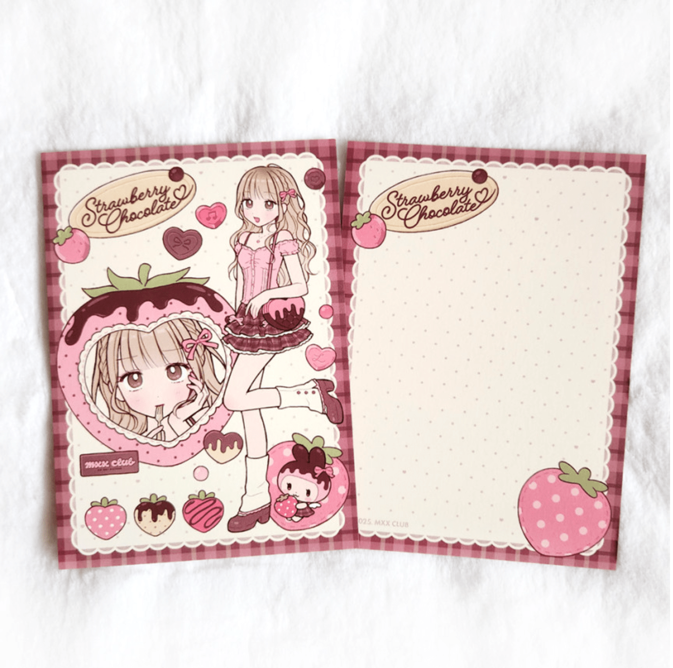 [MX95] RESTOCK Maxxie Club 'Strawberry Chocolate' Postcard - Maxxie Club__korean_sticker_stationery