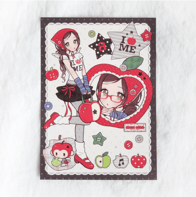 [MX97] RESTOCK Maxxie Club 'Red Apple' Postcard - Maxxie Club__korean_sticker_stationery